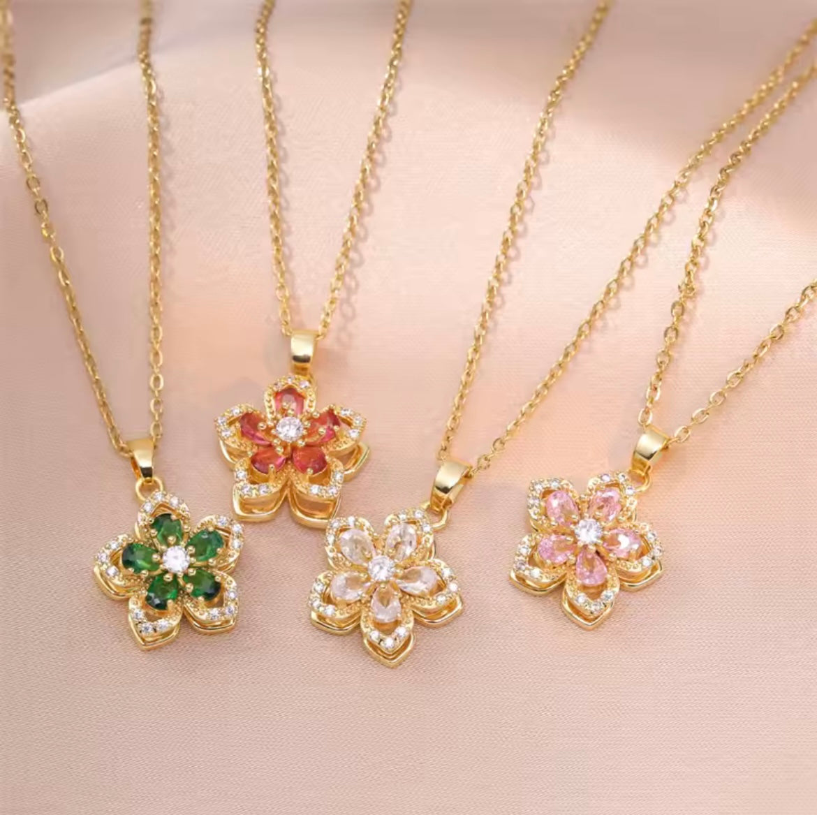 Flower Pendant Necklace